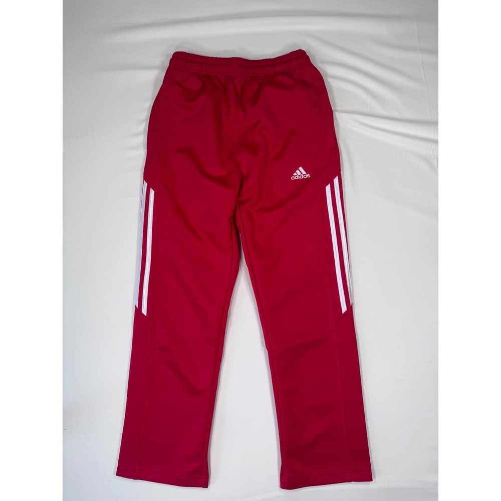 Adidas Badminton Pants Climacool Red Stripe M Athletic Gym Tracksuit Streatwear - Picture 2 of 11